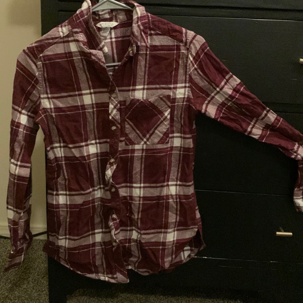 Dark Red flannel